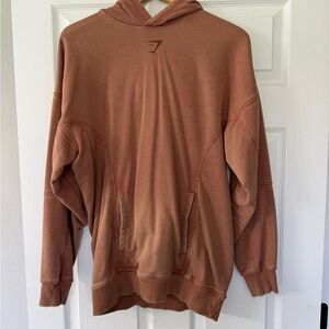 Gymshark dark orange oversized hoodie XS